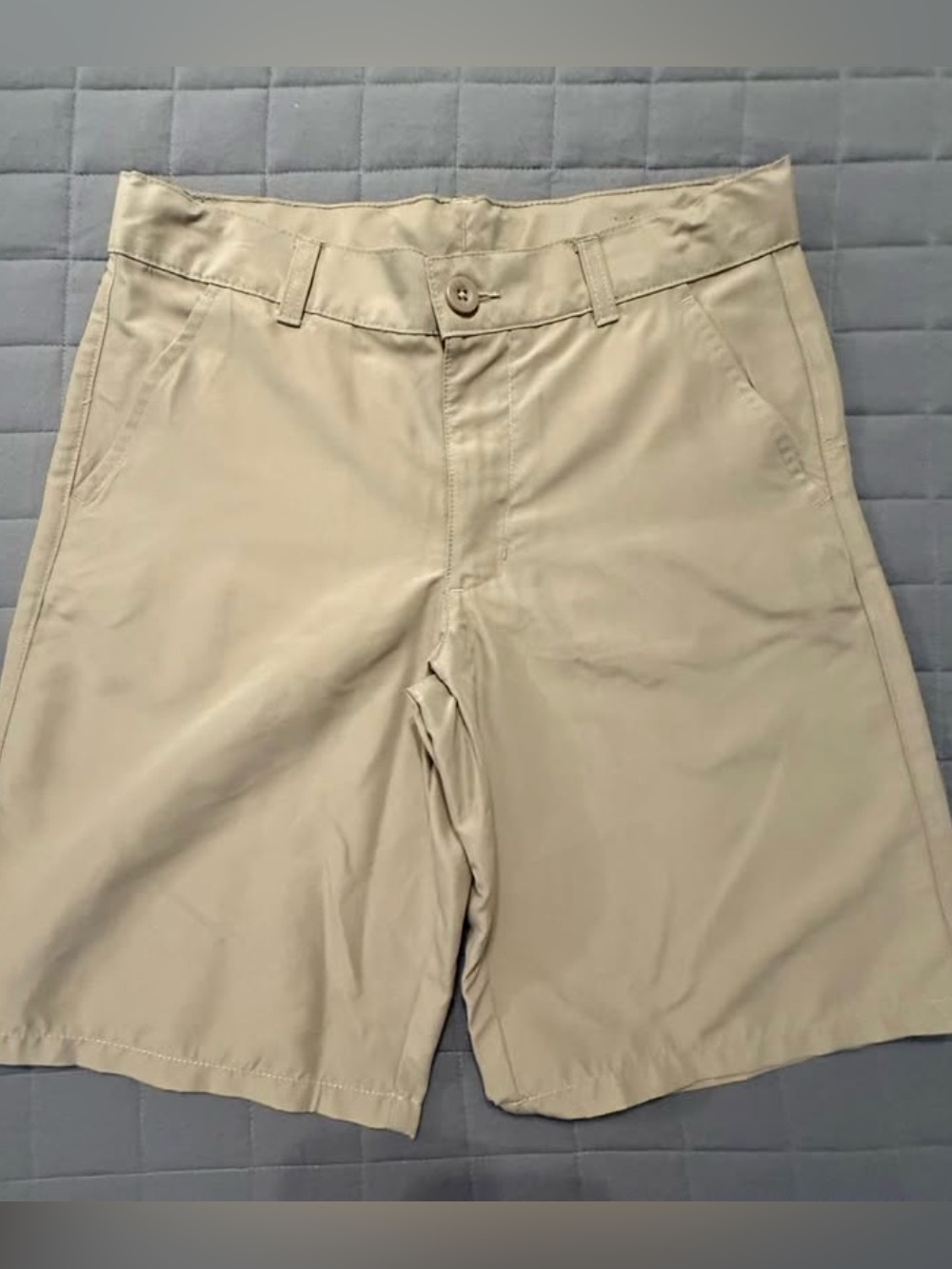 Izod Khaki/Tan Boys' Flat Front Casual Shorts Size 12